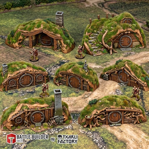 Hillside houses halfling - hillside,
